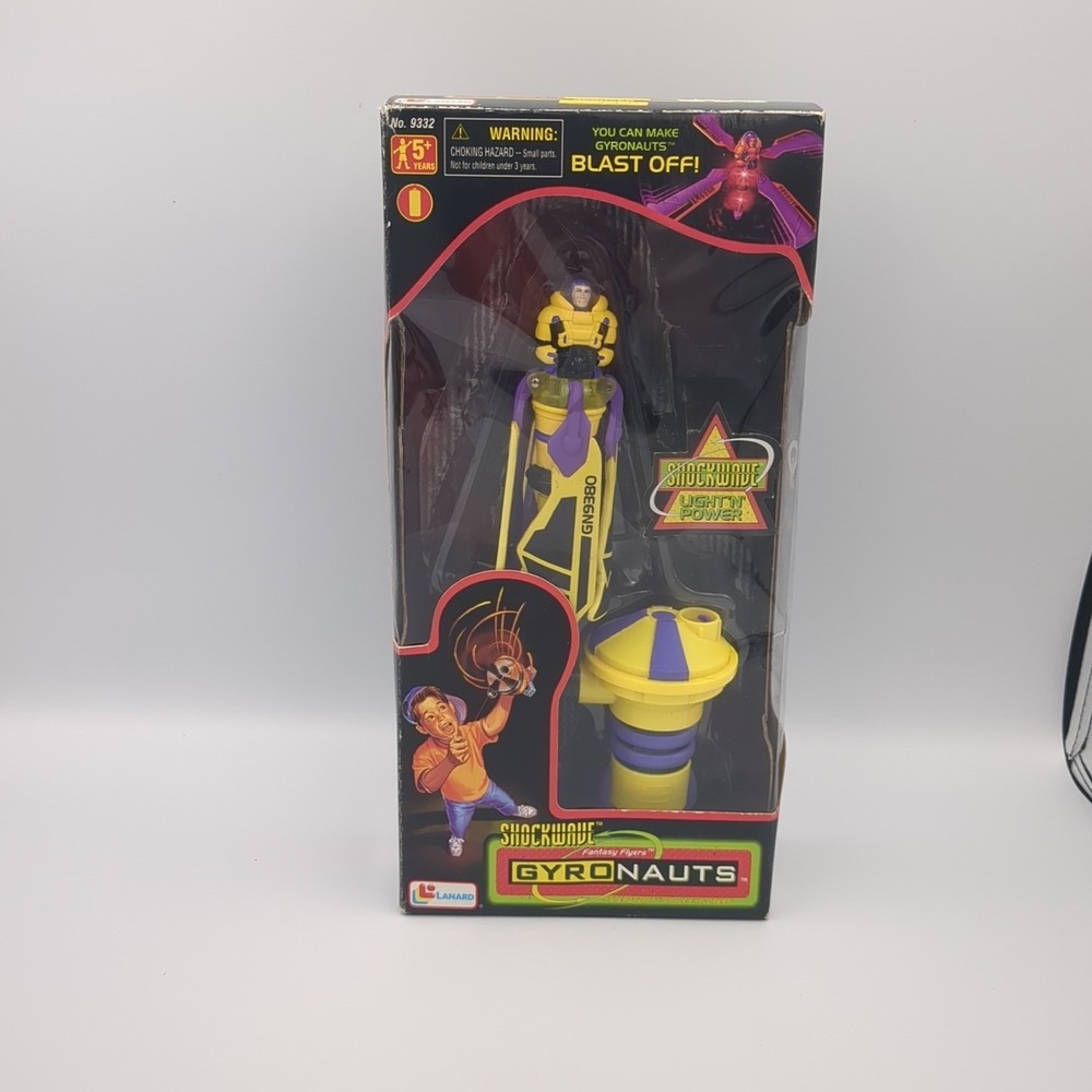 Lanard Gyronauts ShockWave Fantasy Flyers Flying Gyro Power 1996 Rare